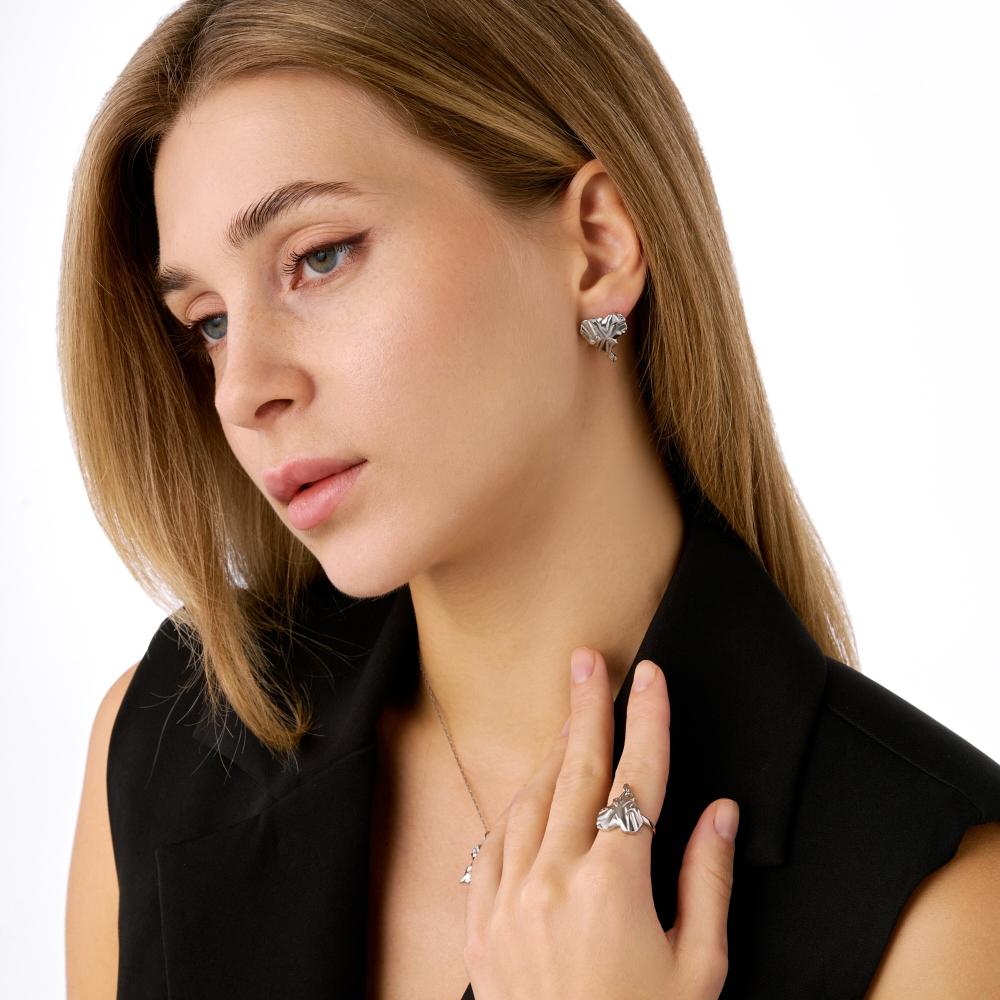 Серебряные серьги Григорьев даймонд Э102-10-0936-00-00