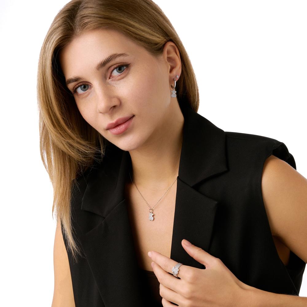 Серебряные серьги подвесные Григорьев даймонд Э102-10-0757-41-00