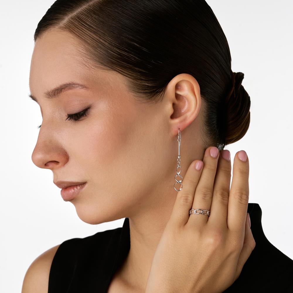 Серебряные серьги подвесные Imperial emporium ИПРЖЕ6607