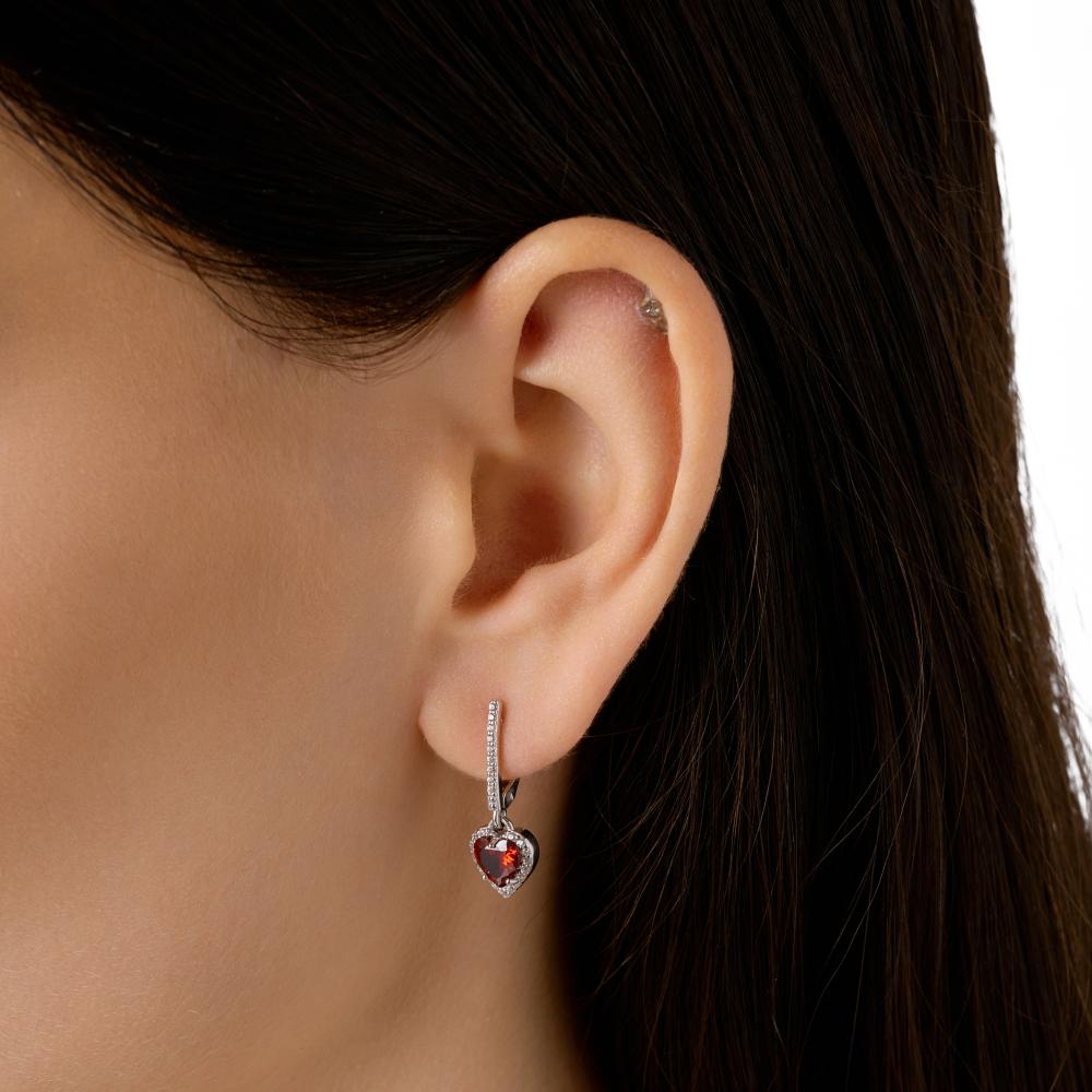 Серебряные серьги подвесные Талант ТБ14-72-000В-10273