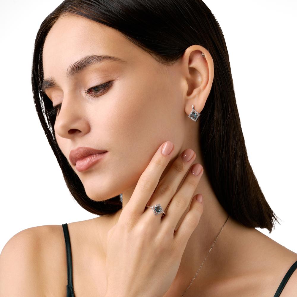 Серебряные серьги Талант ТБ10-72-000Л-10185