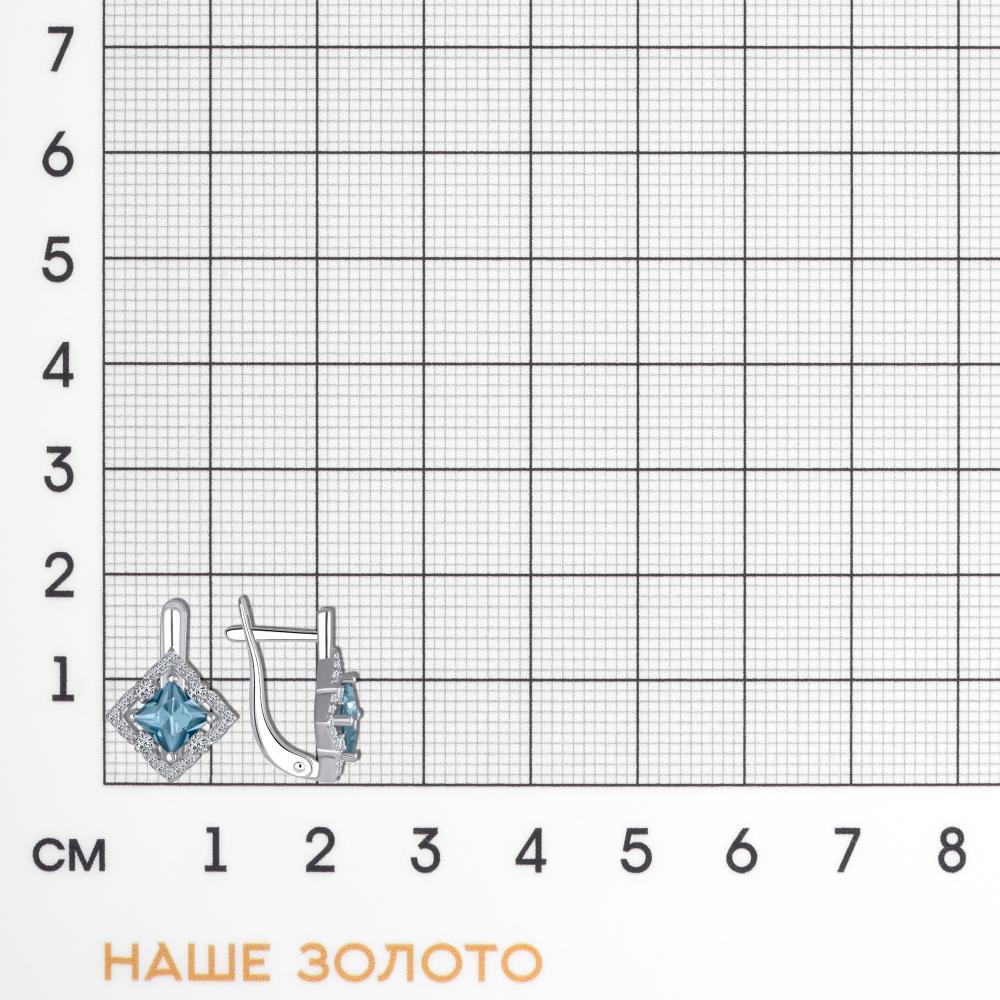 Серебряные серьги Талант ТБ10-72-000Л-10185