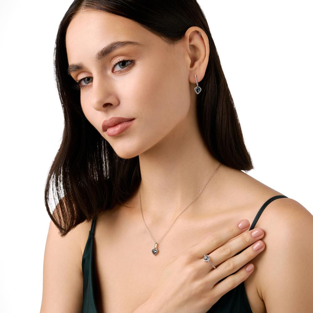 Серебряные серьги подвесные Талант ТБ14-72-000Л-10273
