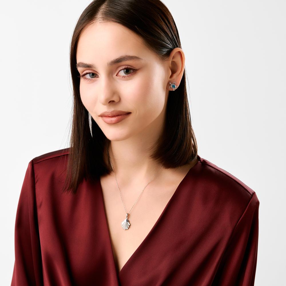 Серебряные серьги гвоздики Eammano thailand ТЭТСД 5800гл