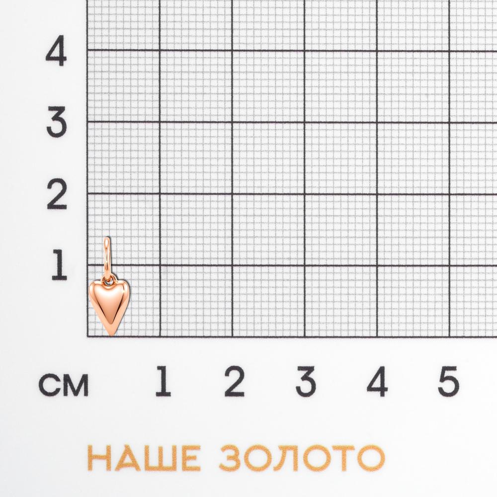 Золотая подвеска Вероника из красного золота 585 пробы 3ВП100-3812