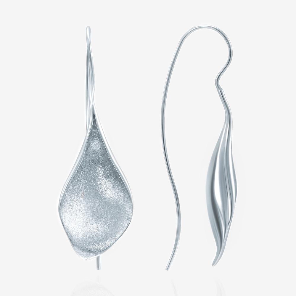 Серебряные серьги протяжки Karen silver design УТЕС2960МРД
