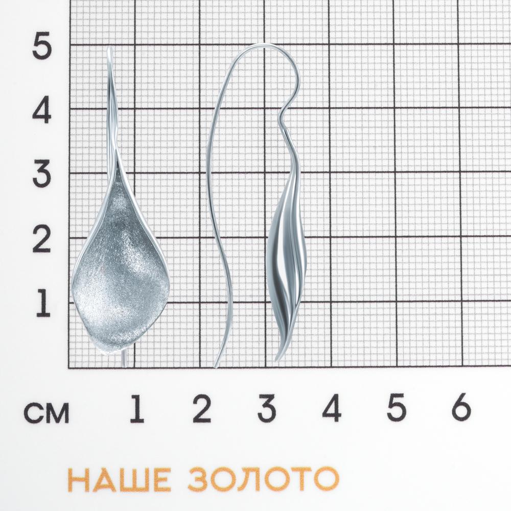 Серебряные серьги протяжки Karen silver design УТЕС2960МРД