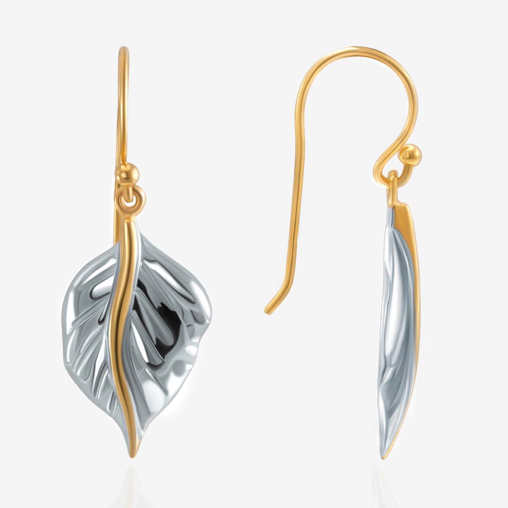 Серебряные серьги протяжки Karen silver design УТЕС1261МПРДУ1