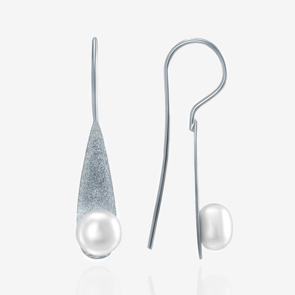 Серебряные серьги протяжки Karen silver design УТЕ4580МРДПЛ1