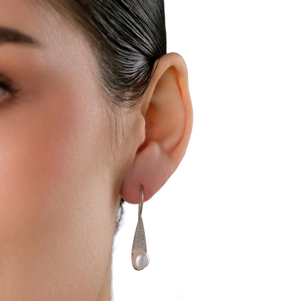 Серебряные серьги протяжки Karen silver design УТЕ4580МРДПЛ1