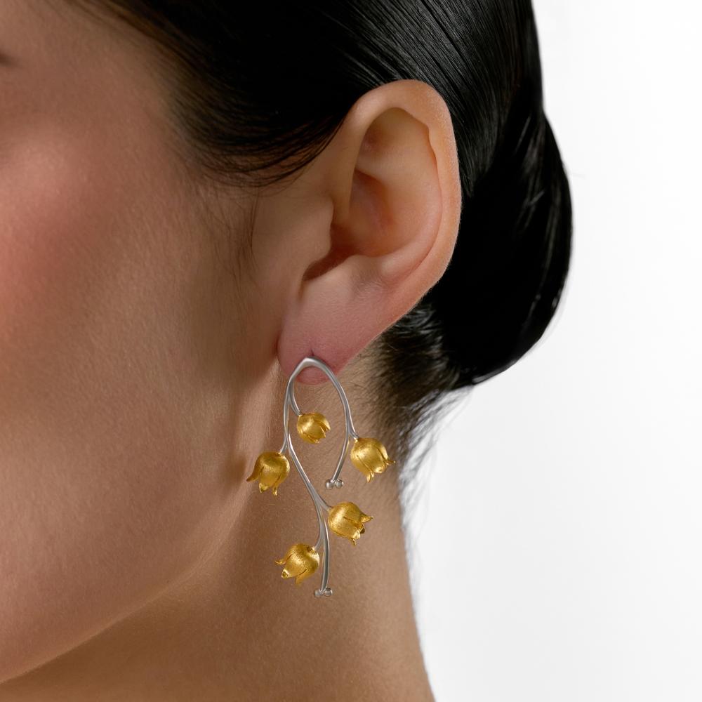 Серебряные серьги гвоздики Karen silver design УТЕС2581МРДУ1