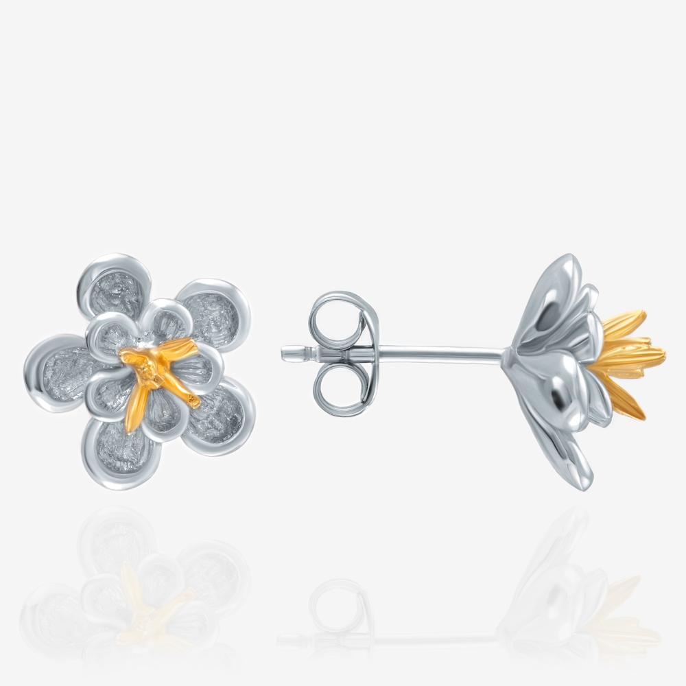 Серебряные серьги гвоздики Karen silver design УТЕС3360МПРДУ1