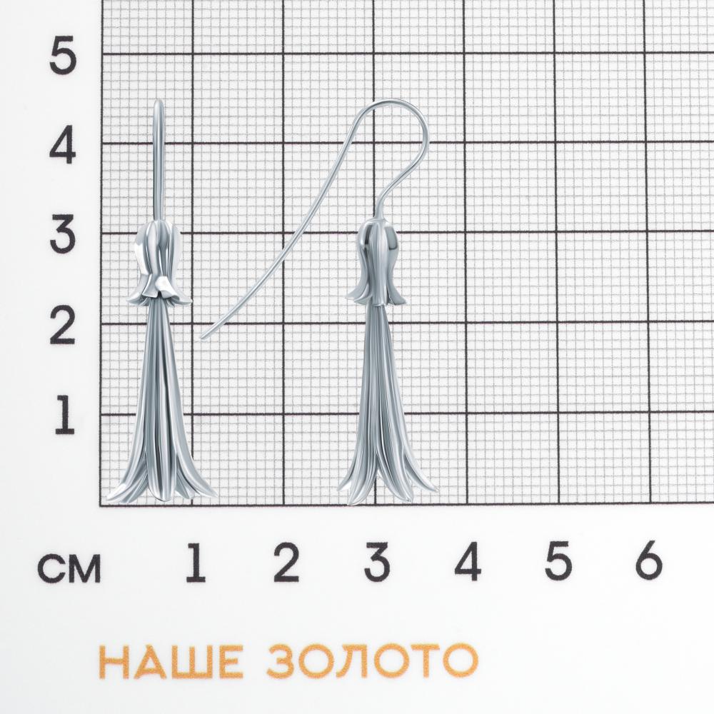 Серебряные серьги протяжки Karen silver design УТЕС3359РД