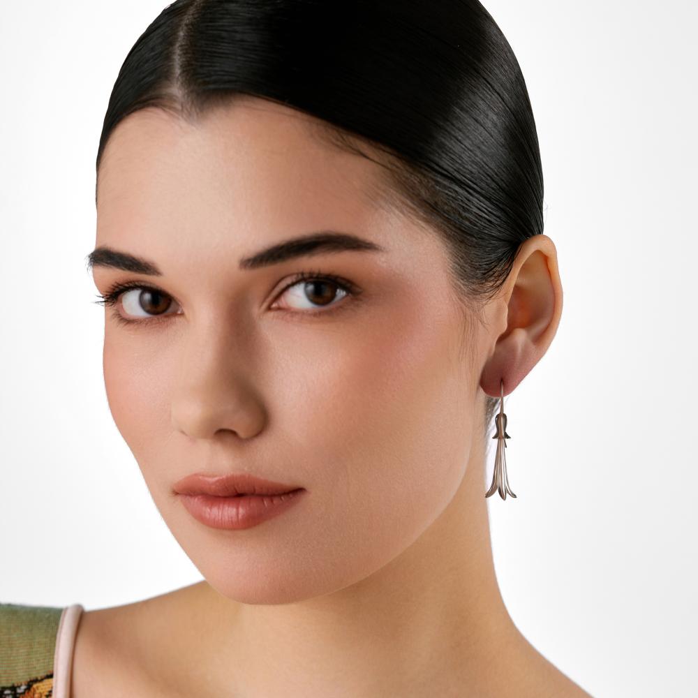 Серебряные серьги протяжки Karen silver design УТЕС3359РД