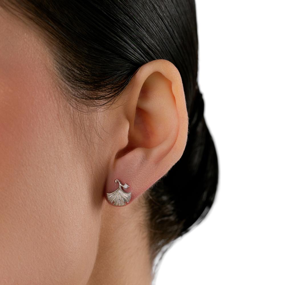Серебряные серьги гвоздики Karen silver design УТЕ5154РДС3