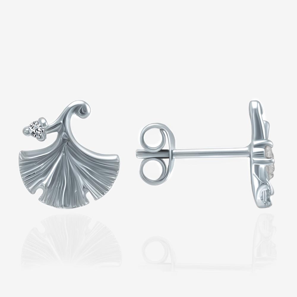 Серебряные серьги гвоздики Karen silver design УТЕ5154РДС3