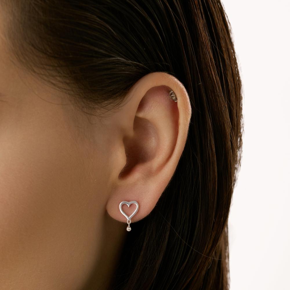 Серебряные серьги гвоздики Candidus silver co КЬКС-ЕС-3Ф458-06