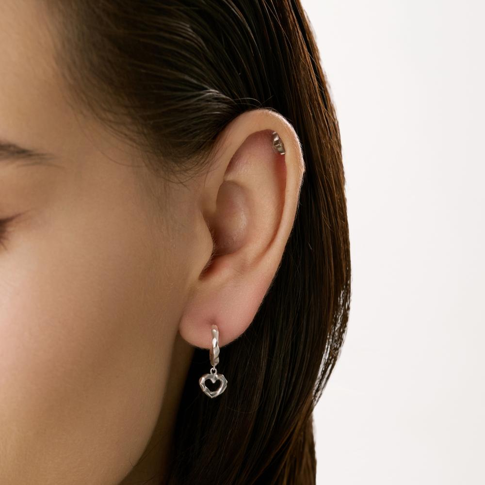 Серебряные серьги гвоздики Candidus silver co КЬКС-EП-3Ф469-06