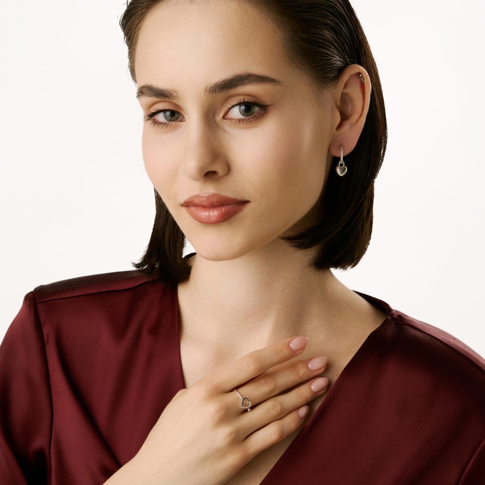 Серебряные серьги подвесные Candidus silver co КЬКС-ЕП-3Ф382-06