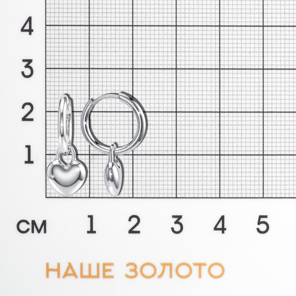 Серебряные серьги подвесные Candidus silver co КЬКС-ЕП-3Ф382-06
