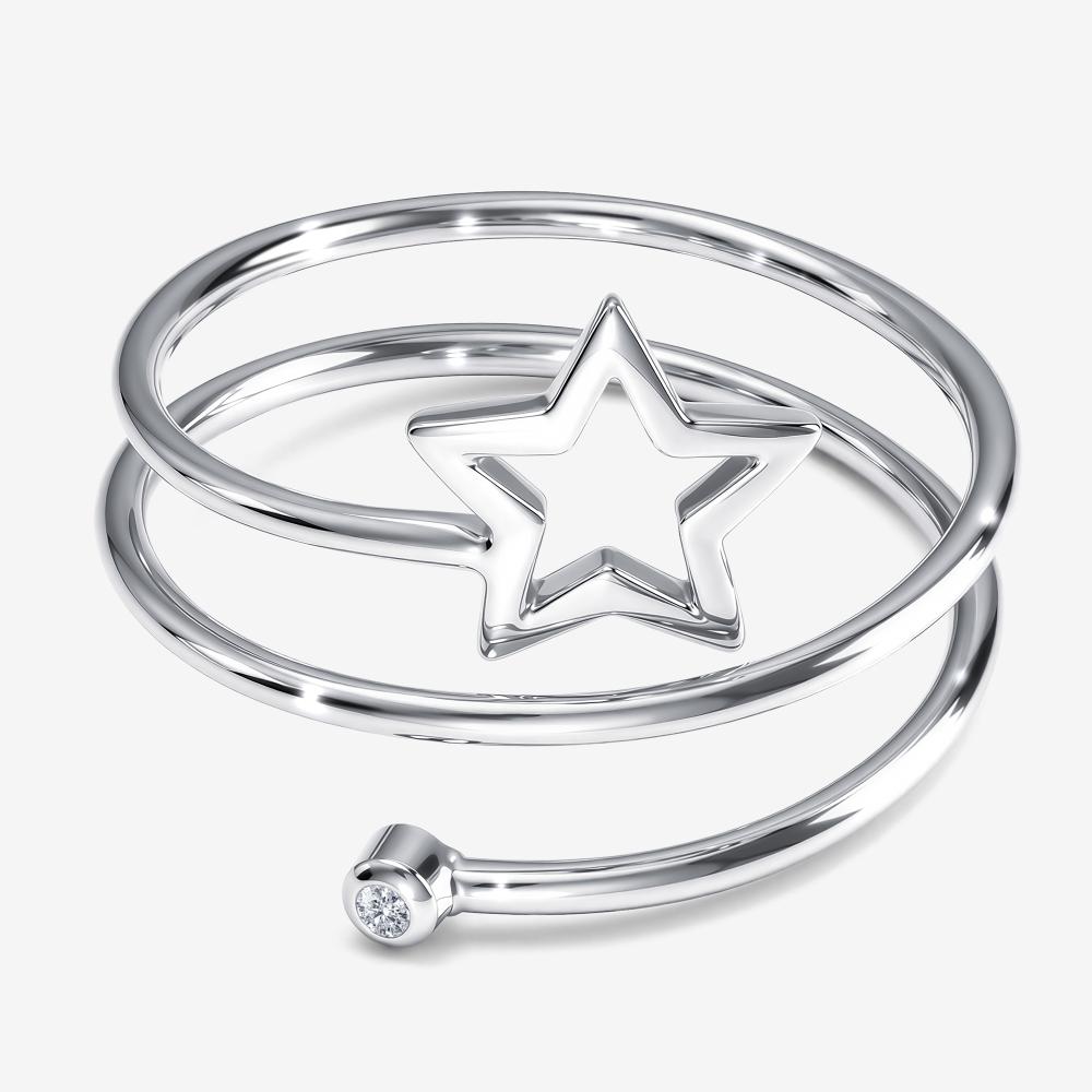 Серебряное кольцо Candidus silver co КЬКС-РС-3Ф456-06