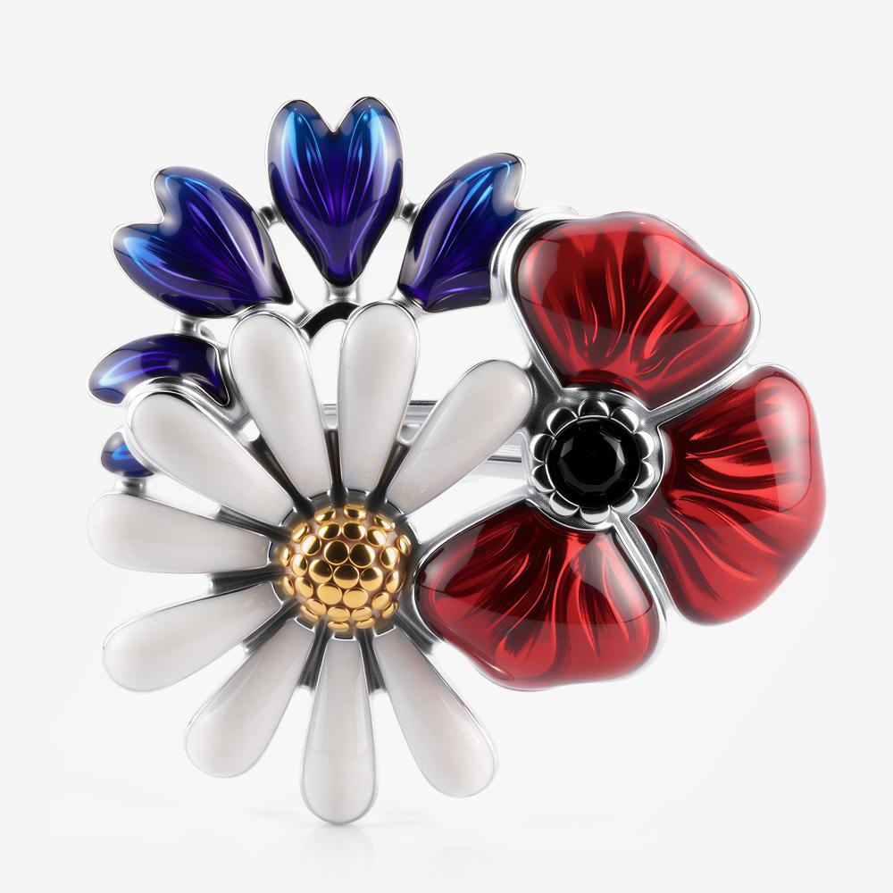 Серебряное кольцо Sokolov ДИ94014993