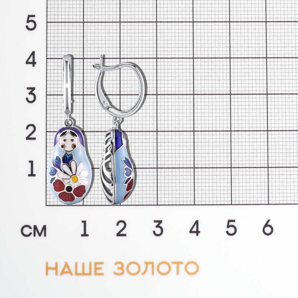Серебряные серьги подвесные Sokolov ДИ94027789
