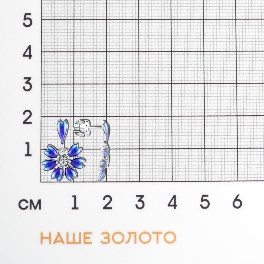 Серебряные серьги гвоздики Sokolov ДИ94027801