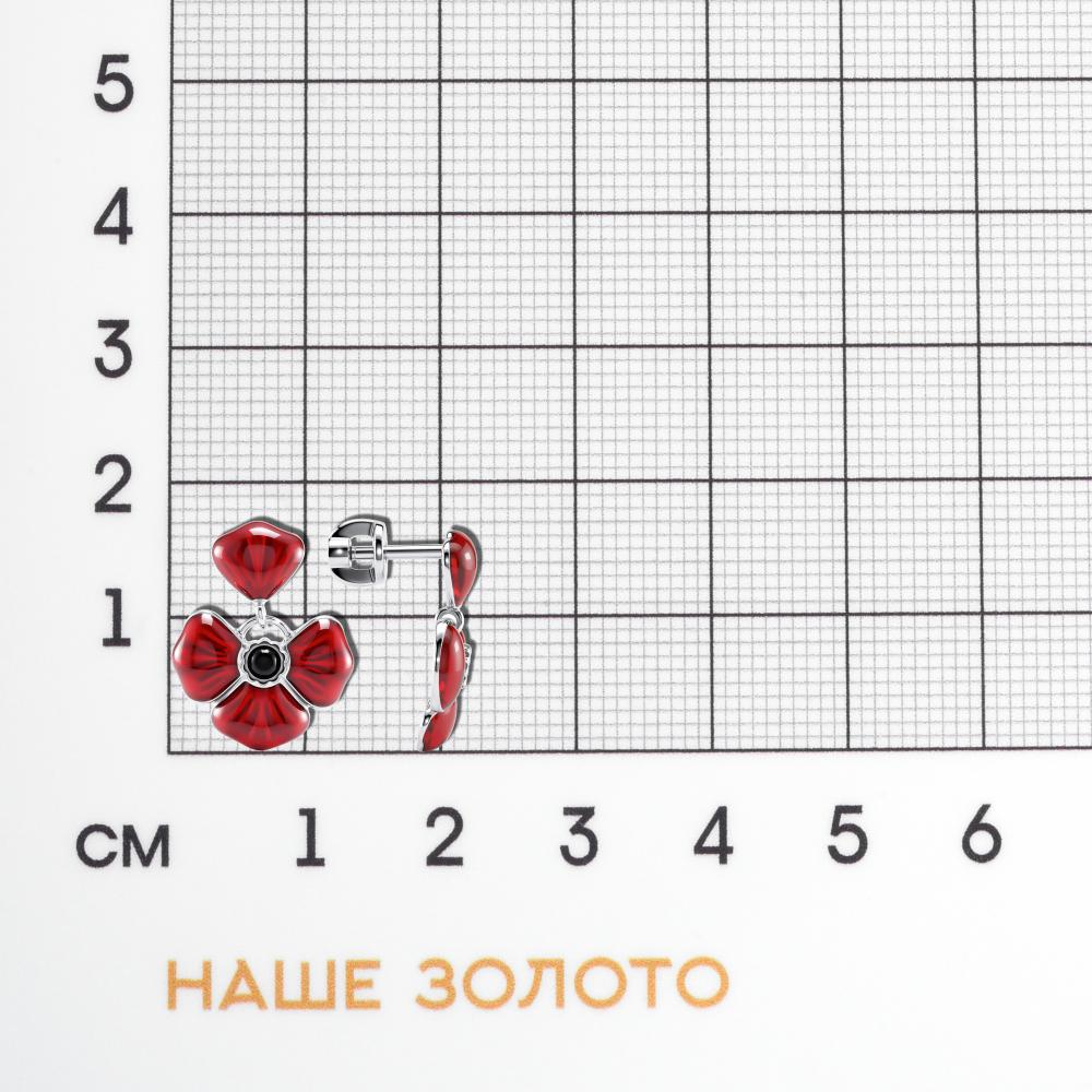 Серебряные серьги гвоздики Sokolov ДИ94027774