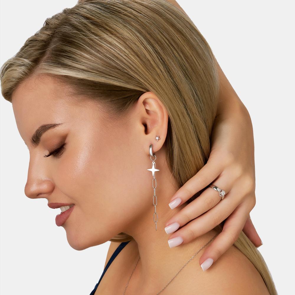 Серебряные серьги подвесные Золотые купола ЗК0222034-00245
