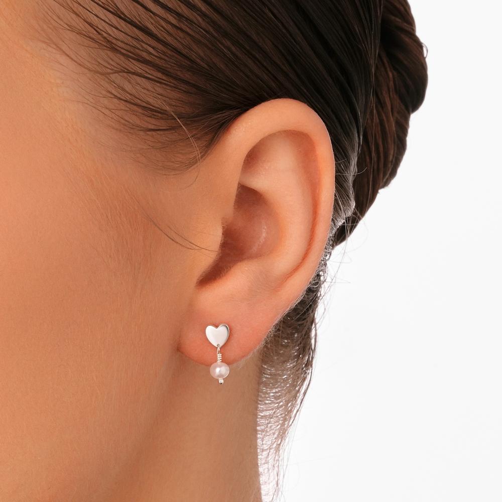 Серебряные серьги гвоздики Candidus silver co КЬКС-ЕС-3Ф460-06