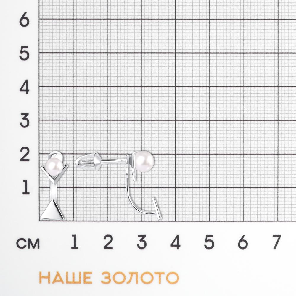Серебряные серьги гвоздики Арина 3А1041932-01250-2S