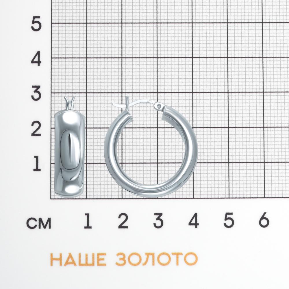 Серебряные серьги конго Almond ЭЫТТЕ481825