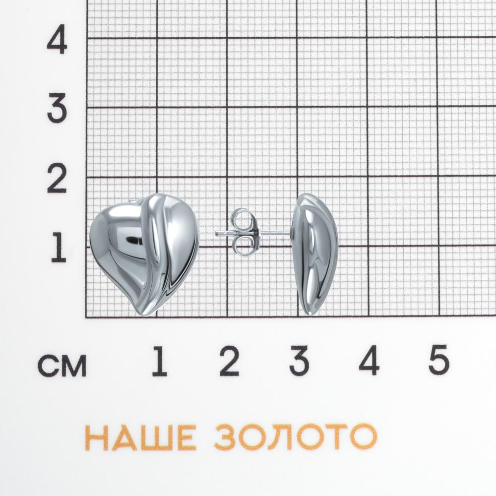 Серебряные серьги гвоздики Almond ЭЫЕЕЕФ245В
