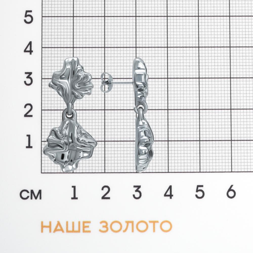 Серебряные серьги подвесные Almond ЭЫЕЕЕФ258В