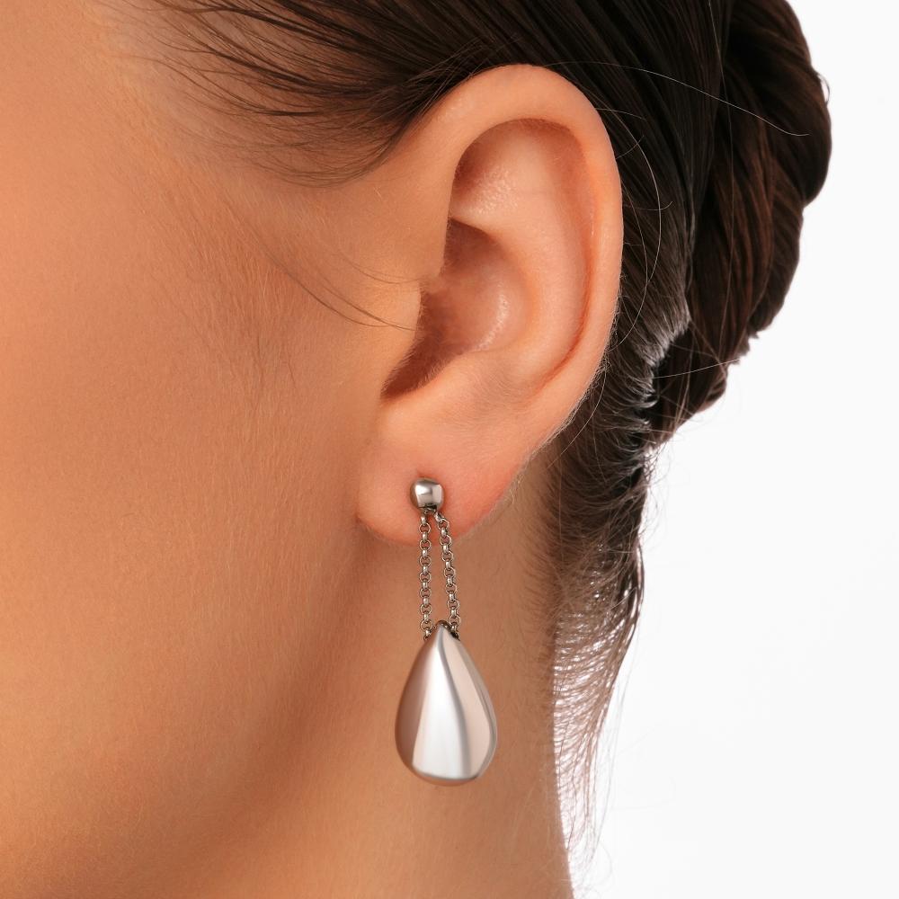 Серебряные серьги подвесные Almond ЭЫСДЕ1648
