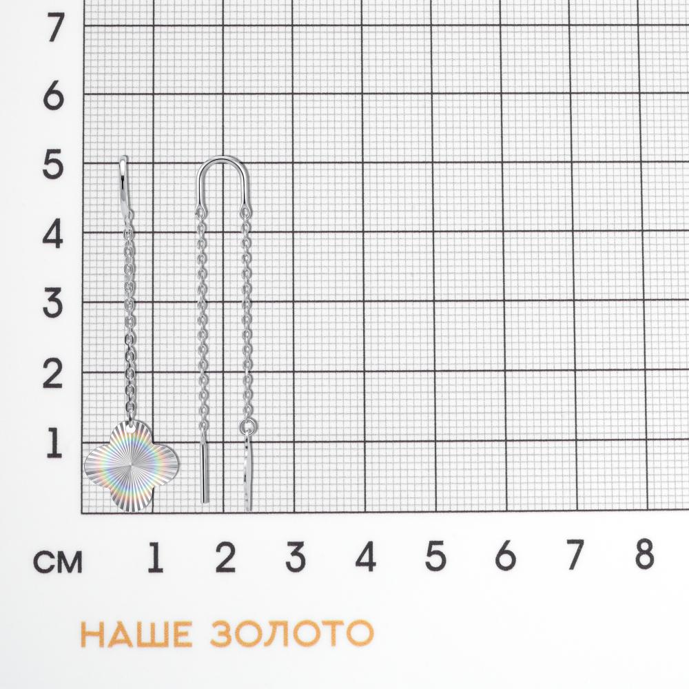 Серебряные серьги протяжки Вероника 3ВС603-5046