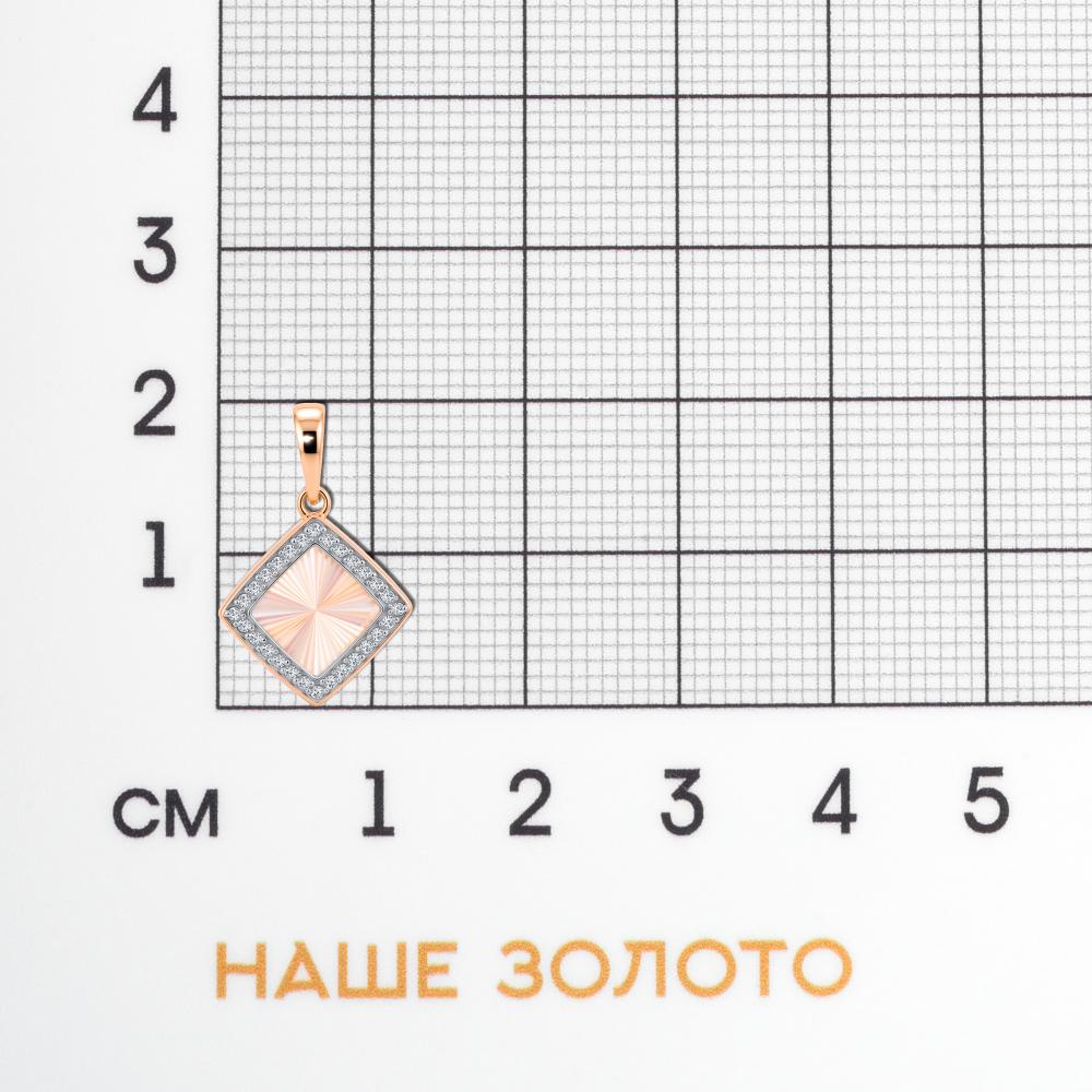 Золотая подвеска Вероника из красного золота 585 пробы 3ВП133-5108