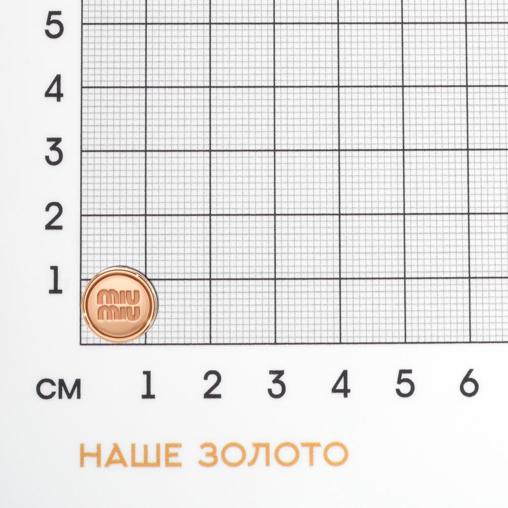 Золотая подвеска Соул из красного золота 585 пробы С63182700П