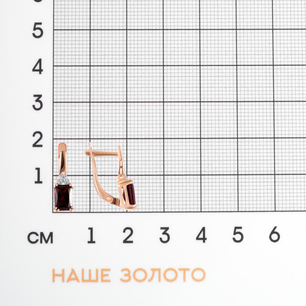 Золотые серьги Efremof из красного золота 585 пробы ЮПС13415883ГР