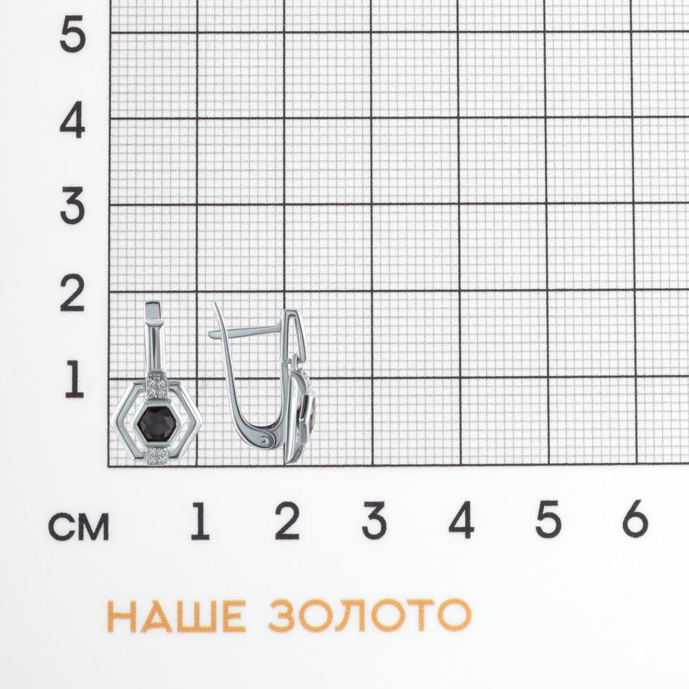 Серебряные серьги подвесные  К2СГ-2-959сп