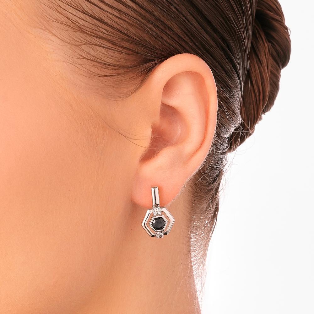 Серебряные серьги подвесные  К2СГ-2-959сп