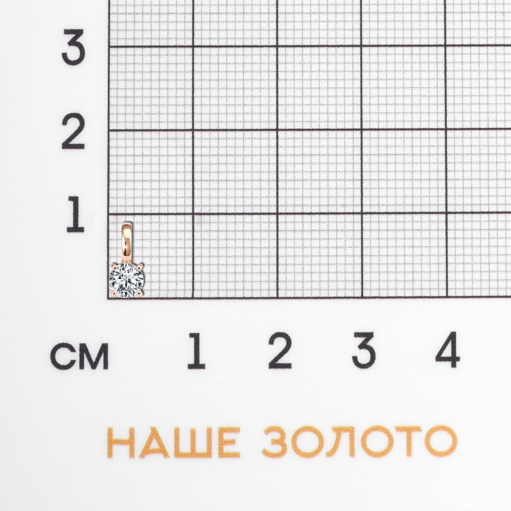 Золотая подвеска Вероника из красного золота 585 пробы 3ВП730-3265