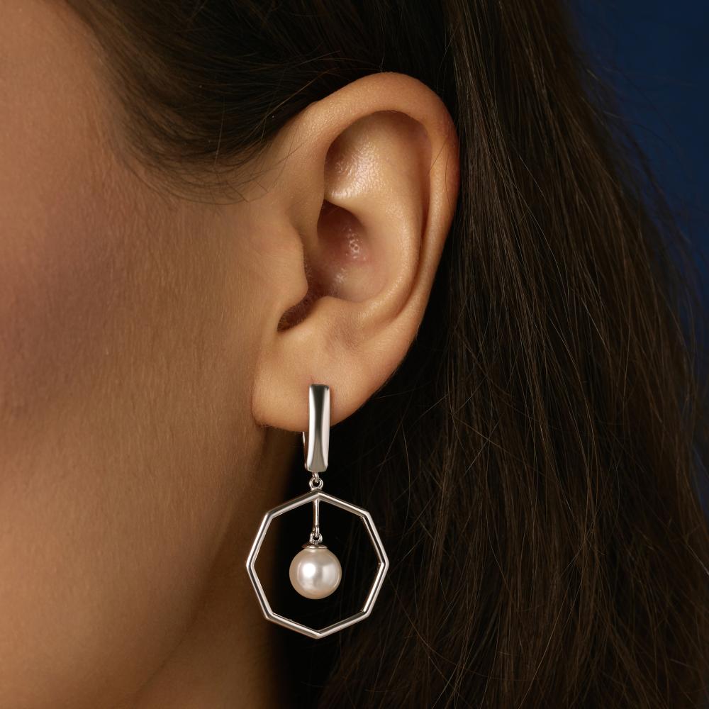 Серебряные серьги подвесные Арина 3А1047992-01250-2S