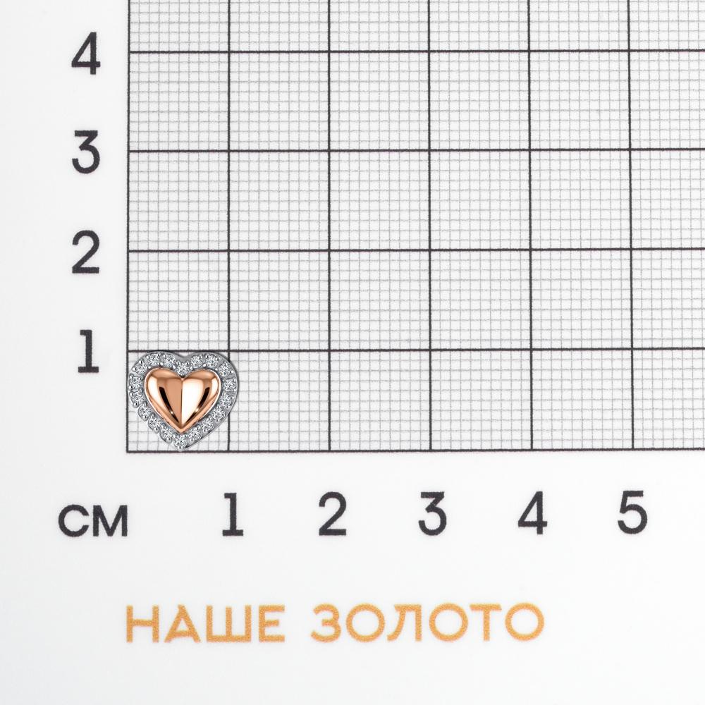 Золотая подвеска Вероника из красного золота 585 пробы 3ВП732-3276