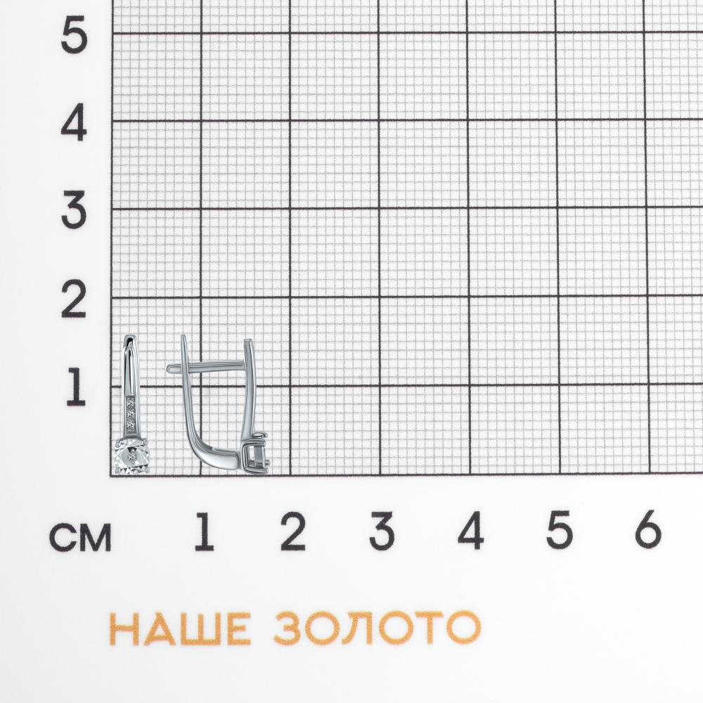 Золотые серьги Альтеза из красного золота 585 пробы А920317Б