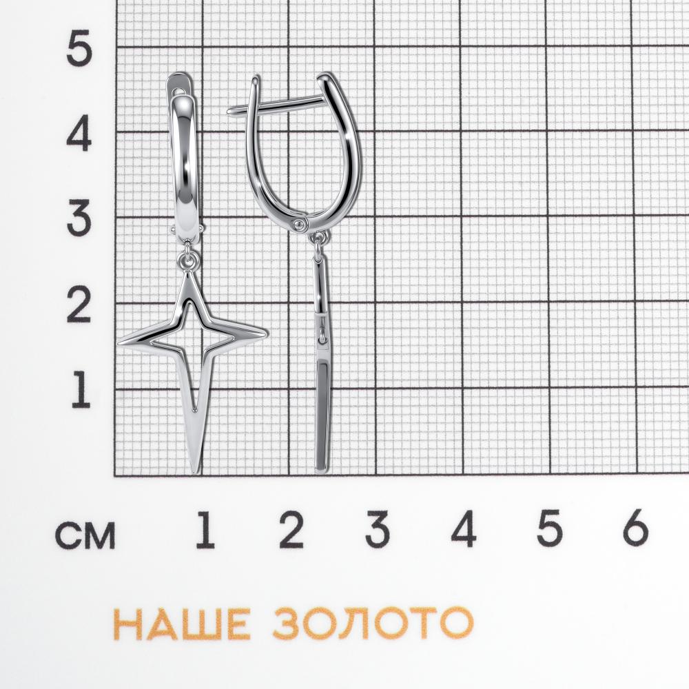 Серебряные серьги подвесные Sokolov ДИ94024812