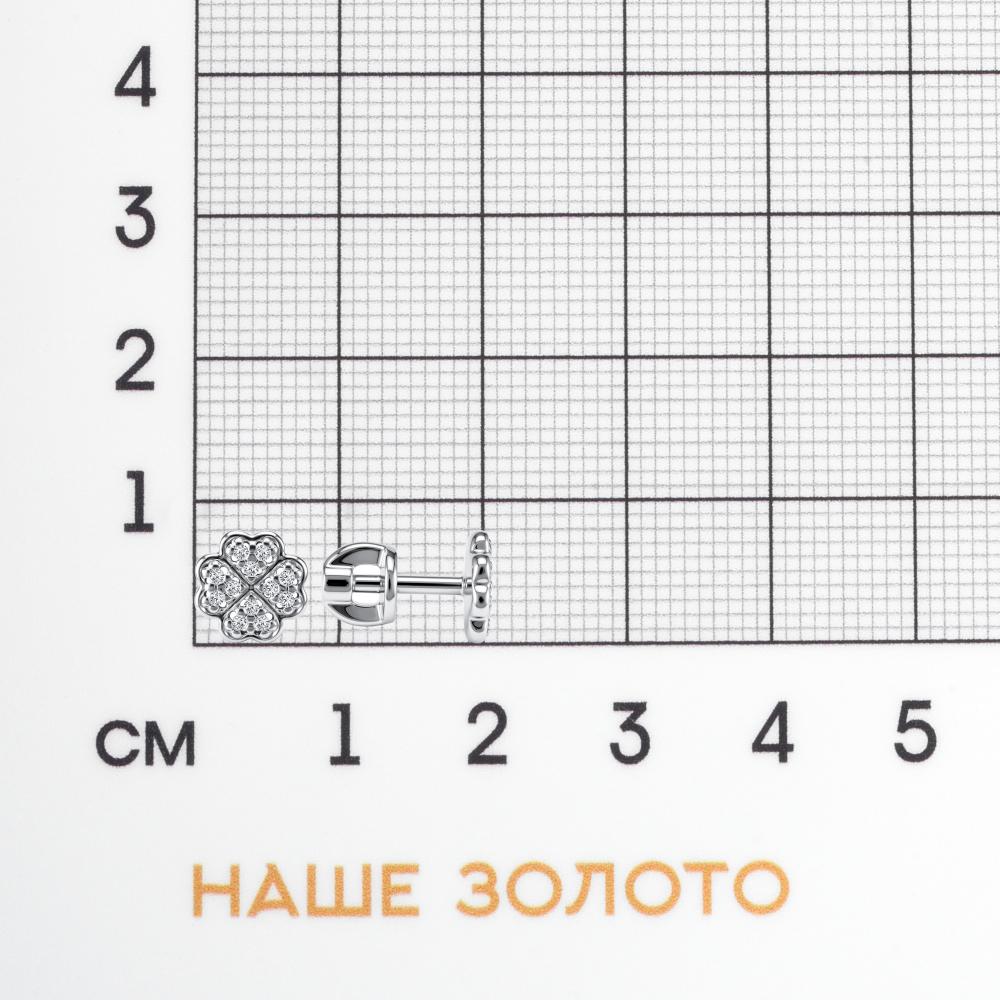 Серебряные серьги гвоздики Sokolov ДИ94022260