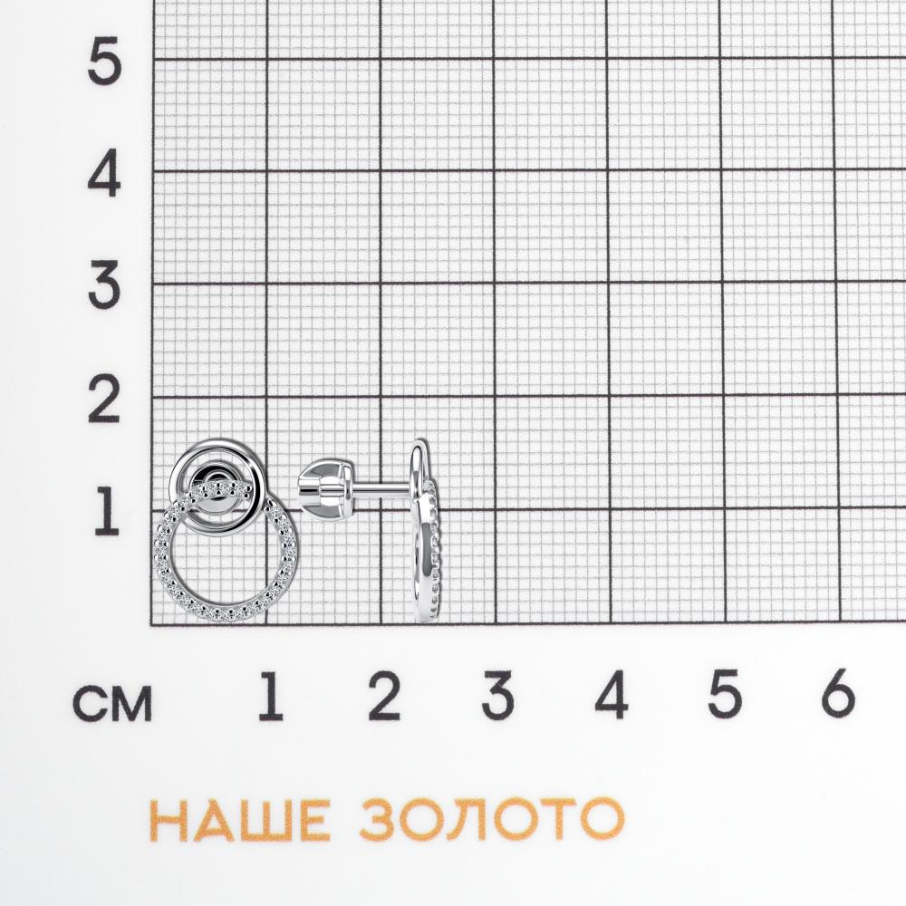 Серебряные серьги гвоздики Sokolov ДИ94025842