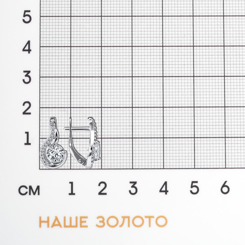 Серебряные серьги  ДИ94-120-00013-1